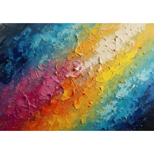 Prism Cascade Light Refractions - Dazzling AI Wall Mural | Wall4Soul