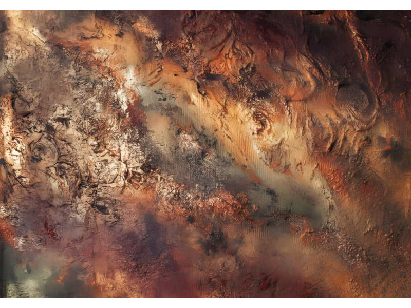 Rust and Ember - AI Art Wall Mural for Contemporary Interiors Rust and Ember - AI Art Wall Mural for Contemporary Interiors