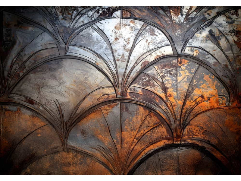 Rustic Elegance - AI Art Wall Mural for Contemporary Interiors