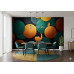 Swirl of Golden Symmetry Luxury Pattern - Opulent AI Wall Mural