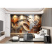 Golden Crest - AI Art Wall Mural for Contemporary Interiors Golden Crest - AI Art Wall Mural for Contemporary Interiors