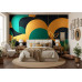 Art Deco Leafwork - AI Art Wall Mural for Contemporary Interiors Art Deco Leafwork - AI Art Wall Mural for Contemporary Interiors
