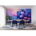 Twilight Bloom - AI Art Wall Mural for Contemporary Interiors Twilight Bloom - AI Art Wall Mural for Contemporary Interiors