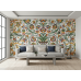 Slavic Bloom Tapestry - AI Art Wall Mural for Contemporary Interiors Slavic Bloom Tapestry - AI Art Wall Mural for Contemporary Interiors