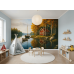 Swedish Autumn Retreat - AI Art Wall Mural for Contemporary Interiors Swedish Autumn Retreat - AI Art Wall Mural for Contemporary Interiors