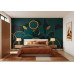 Interlocking Emerald Rings Jewel Tones - Luxury AI Wall Mural Interlocking Emerald Rings Jewel Tones - Luxury AI Wall Mural