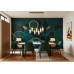 Interlocking Emerald Rings Jewel Tones - Luxury AI Wall Mural Interlocking Emerald Rings Jewel Tones - Luxury AI Wall Mural