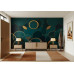 Interlocking Emerald Rings Jewel Tones - Luxury AI Wall Mural Interlocking Emerald Rings Jewel Tones - Luxury AI Wall Mural