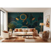 Interlocking Emerald Rings Jewel Tones - Luxury AI Wall Mural Interlocking Emerald Rings Jewel Tones - Luxury AI Wall Mural