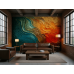Magma Flow Volcanic Effects - Fiery AI Wall Mural Magma Flow Volcanic Effects - Fiery AI Wall Mural