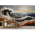 Breaking Sun - AI Art Wall Mural for Contemporary Interiors Breaking Sun - AI Art Wall Mural for Contemporary Interiors