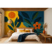 Botanical Abstraction - AI Art Wall Mural for Contemporary Interiors Botanical Abstraction - AI Art Wall Mural for Contemporary Interiors