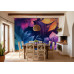 Luminous Bloomscape - AI Art Wall Mural for Contemporary Interiors Luminous Bloomscape - AI Art Wall Mural for Contemporary Interiors