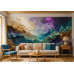 Celestial Depths Space Wonder - Cosmic AI Wall Mural Celestial Depths Space Wonder - Cosmic AI Wall Mural