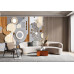 Petals and Panels - AI Art Wall Mural for Contemporary Interiors Petals and Panels - AI Art Wall Mural for Contemporary Interiors
