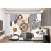 Woodland Geometry Forest Design - Natural AI Wall Mural Woodland Geometry Forest Design - Natural AI Wall Mural