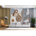 Woodland Geometry Forest Design - Natural AI Wall Mural Woodland Geometry Forest Design - Natural AI Wall Mural