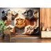 Gilded Medallion Luxury Design - Opulent AI Wall Mural