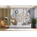Woven Light Texture Effect - Warm - AI Art Wall Mural for Contemporary Interiors Woven Light Texture Effect - Warm - AI Art Wall Mural for Contemporary Interiors