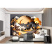 Autumn's Embrace - AI Art Wall Mural for Contemporary Interiors