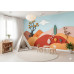 Autumn Paper Hills - AI Art Wall Mural for Contemporary Interiors Autumn Paper Hills - AI Art Wall Mural for Contemporary Interiors