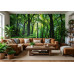 Sunlit Forest Dreams - AI Art Wall Mural for Contemporary Interiors Sunlit Forest Dreams - AI Art Wall Mural for Contemporary Interiors