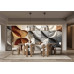 Earthen Tides Natural Colors - Organic AI Wall Mural
