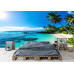 Sun-Drenched Beach Cove - AI Art Wall Mural for Contemporary Interiors Sun-Drenched Beach Cove - AI Art Wall Mural for Contemporary Interiors
