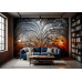 Rust and Reflection - AI Art Wall Mural for Contemporary Interiors Rust and Reflection - AI Art Wall Mural for Contemporary Interiors