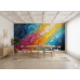 Prism Cascade Light Refractions - Dazzling AI Wall Mural