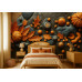 Harvest in the Rain - AI Art Wall Mural for Contemporary Interiors Harvest in the Rain - AI Art Wall Mural for Contemporary Interiors
