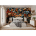 Harvest in the Rain - AI Art Wall Mural for Contemporary Interiors Harvest in the Rain - AI Art Wall Mural for Contemporary Interiors