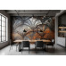 Rustic Elegance - AI Art Wall Mural for Contemporary Interiors