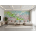 Whispering Petals - AI Art Wall Mural for Contemporary Interiors