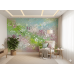 Whispering Petals - AI Art Wall Mural for Contemporary Interiors