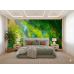 Sunlit Canopy Forest Light - Natural AI Wall Mural