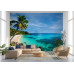 Tropical Cove - AI Art Wall Mural for Contemporary Interiors Tropical Cove - AI Art Wall Mural for Contemporary Interiors