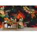 Baroque Inferno - AI Art Wall Mural for Contemporary Interiors Baroque Inferno - AI Art Wall Mural for Contemporary Interiors
