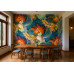 Baroque Ocean - AI Art Wall Mural for Contemporary Interiors Baroque Ocean - AI Art Wall Mural for Contemporary Interiors