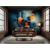 Quantum Intersections Science Art - Futuristic AI Wall Mural Quantum Intersections Science Art - Futuristic AI Wall Mural
