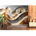 Golden Valley - AI Art Wall Mural for Contemporary Interiors