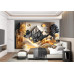 Layered Mountscape - AI Art Wall Mural for Contemporary Interiors Layered Mountscape - AI Art Wall Mural for Contemporary Interiors