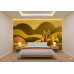 Golden Horizon - AI Art Wall Mural for Contemporary Interiors Golden Horizon - AI Art Wall Mural for Contemporary Interiors