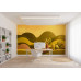 Golden Horizon - AI Art Wall Mural for Contemporary Interiors Golden Horizon - AI Art Wall Mural for Contemporary Interiors