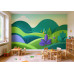 Emerald Valley - AI Art Wall Mural for Contemporary Interiors Emerald Valley - AI Art Wall Mural for Contemporary Interiors