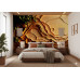 Golden Flow Liquid Metal Effect - Luxurious AI Wall Mural Golden Flow Liquid Metal Effect - Luxurious AI Wall Mural