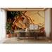 Golden Flow Liquid Metal Effect - Luxurious AI Wall Mural Golden Flow Liquid Metal Effect - Luxurious AI Wall Mural