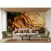 Golden Flow Liquid Metal Effect - Luxurious AI Wall Mural Golden Flow Liquid Metal Effect - Luxurious AI Wall Mural