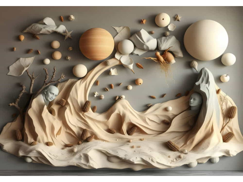 The Guardians of Dune Desert Scene - Mystical - AI Art Wall Mural for Contemporary Interiors The Guardians of Dune Desert Scene - Mystical - AI Art Wall Mural for Contemporary Interiors