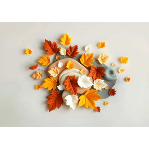 Harvest Bloom - AI Art Wall Mural for Contemporary Interiors